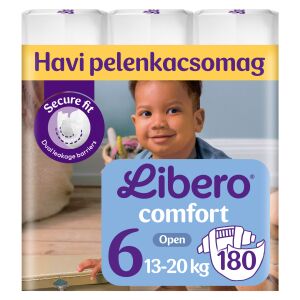 Libero Comfort Mega Pack pieluch 13-20kg Junior 6 (180szt)