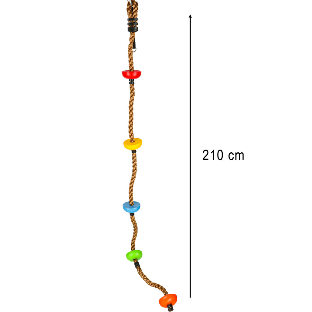 Mászókötél hinta mászókötél platform csomókkal 200cm