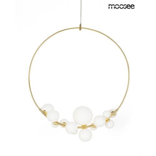MOOSEE Rocio Arany Függőlámpa Fehér Üveggömbökkel 136409186