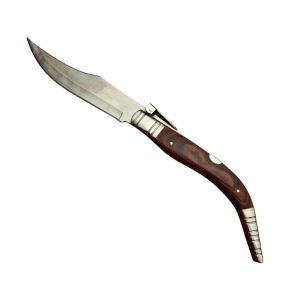Nóż Tücsökvadász, ostrze ze stali nierdzewnej, brązowa rękojeść, pełny widok - Nóż kuchenny