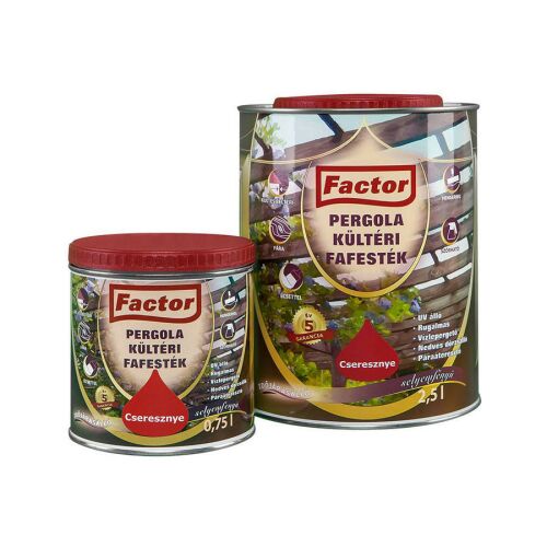 FACTOR Pergola Kültéri Fafesték - Teak, 0,75 l