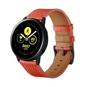 SAMSUNG Galaxy Watch - Piros Valódi Bőr Szíj - 20mm 136416444 - Okosóra szíj
