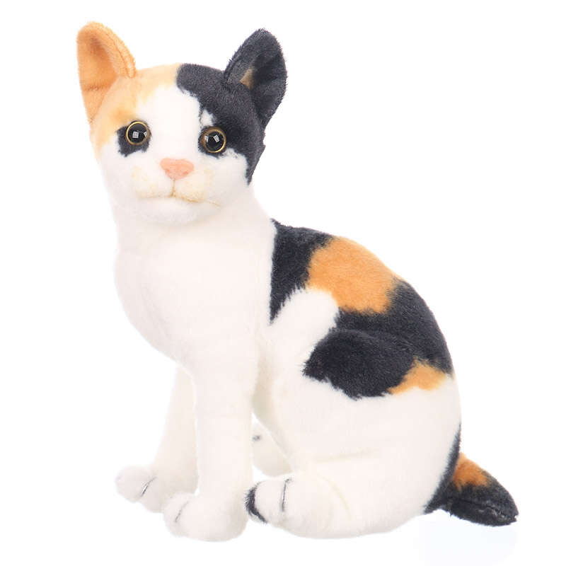 Plüss Japán Csonkafarkú Macska - Katsumi - 28 cm