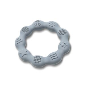 Lorelli Természetes szilikon rágóka karika - Grey 137046598 - Rágóka