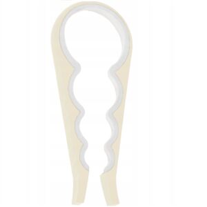 Koopman Glas- und Behälterdeckelöffner, 23x9x1,2, Kunststoff, beige