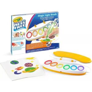 Crayola Color Wonder Magiczny Zestaw Pędzli Świetlnych z podkładką do kolorowania i pędzlem świetlnym - Crayola