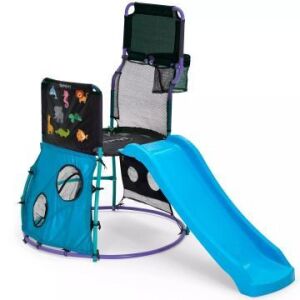 Plum: Moja prvá aktivity veža s toboganom a basketbalovým košom - 260 x 100 x 143 cm 136428297 - Vnútorné ihriská