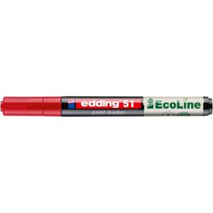 Lakkmarker, 1-2 mm, EDDING "51", piros 136428373 - Lakkmarker
