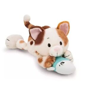 Nici: Plüss szerencsecica és hal, fekvő - 30 cm