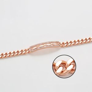 Arany tónusú Emporia Ötvözetű Karkötő Fehér Emporia® Kristállyal, XUP105 136429225 - Emporia