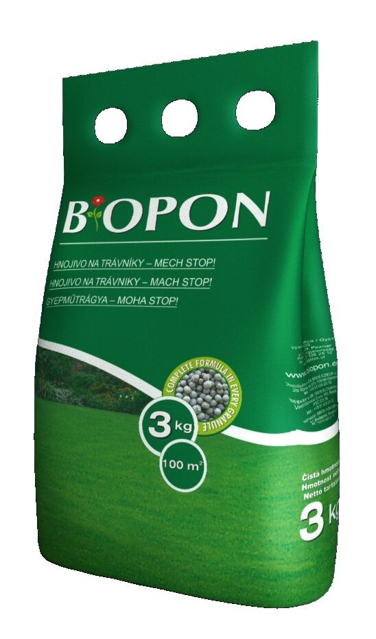 Biopon növénytáp Gyep Mohás gran. 3kg