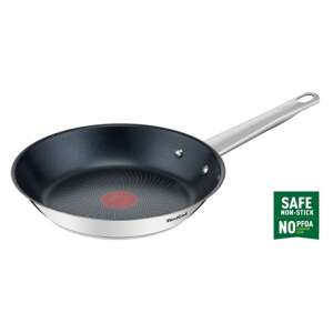 Tefal Cook Eat 24cm Edelstahl-Bratpfanne mit Titan-Antihaftbeschichtung - Tefal Pfannen