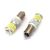 Pereche de becuri LED BAY9S H21W pentru mașină, albe, compatibile CANBUS