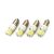 2 db LED izzó BA9S 12-24V CANBUS fehér erős 136438028
