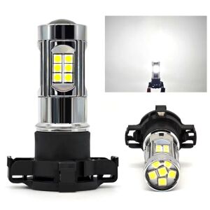 PY24W LED izzó pár, 12V CANBUS, erős fehér fény, 1400lm, autó nappali menetfény - Autó izzó