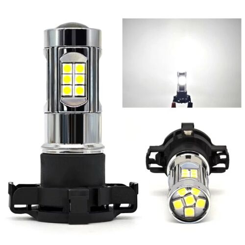 PY24W LED izzó pár, 12V CANBUS, erős fehér fény, 1400lm, autó nappali menetfény