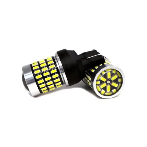 7443 LED izzó, 12-24V, 2100lm, fehér fény lencsével, autó világítás - Autó izzó
