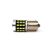 2 db LED izzó BA15S 12-24V CANBUS 1500lm fehér, lencsével 136438359