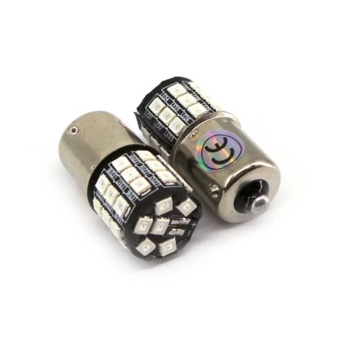 2 db BA15S 12V CANBUS piros LED izzó, 1100lm, fék- és hátsó lámpa helyettesítő - Autó izzó