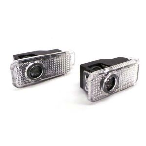 Sada LED projektorov loga dverí Audi, uvítacie svetlo dverí auta - Auto žiarovky