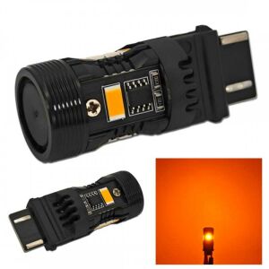 P27W LED izzó, narancssárga, hibátlan, autó irányjelző lámpa - Autó izzó