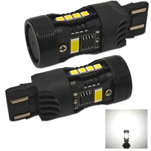 2 db W21/5W 7443 LED izzó, 12V, hibamentes, fehér fény - Autó izzó
