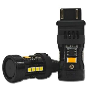 3157 LED izzó autó világításhoz, fehér és borostyán színválaszték - Autó izzó