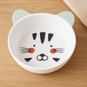 Excellent Houseware Kinderschüssel, 100 % Melamin, Durchmesser 15 cm, matte Oberfläche, Kätzchen 136451682 - Schalen
