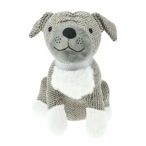 H&S Collection Dekorativer Türstopper, dunkelgrauer Hund, 1 kg