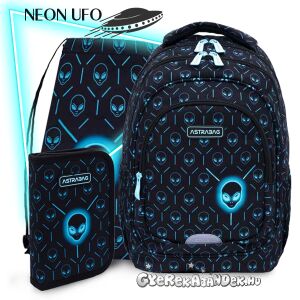 Astra iskolatáska, hátizsák 39 cm SZETT - Neon Ufo 136453343 - Astra
