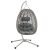 GardenLine Gray Foldable Hanging Chair with Cushions