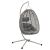 GardenLine Gray Foldable Hanging Chair with Cushions
