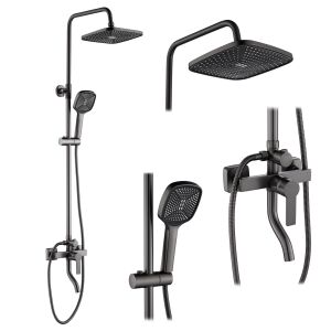 REA Argus Tytan Duschset mit Kopf- und Handbrause - Brausegarnitur