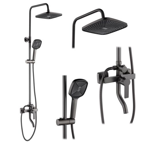 Sprchový set REA Argus Tytan s hlavovou a ručnou sprchou