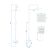 Rozmery sprchového setu REA ARGUS CHROME