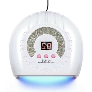 Sun L4 88W Fehér Műkörmös Lámpa Strasszkövekkel - Sun