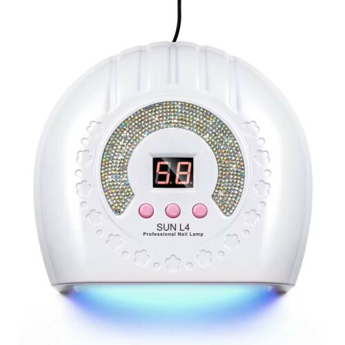 Sun L4 88W Fehér Műkörmös Lámpa Strasszkövekkel