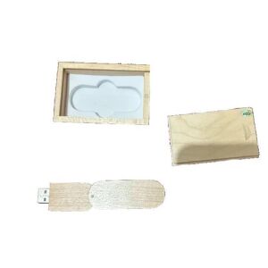 USB pendrive, fadobozban, gravírozható, fa, 2 GB 136458660 - Pendrive