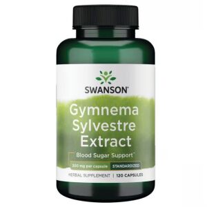 Swanson Gymnema Sylvestre Extract 300mg, 120 capsule pentru suportul glicemiei - Frumusețe și sănătate