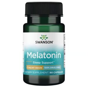 Swanson Melatonină 3mg capsule pentru suportul somnului - Supliment alimentar