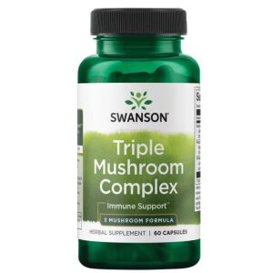 Swanson Triple Mushroom Complex capsule pentru suport imunitar - Frumusețe și sănătate