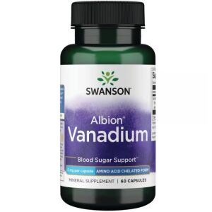 Swanson Albion Vanadium 5mg kapsułki wspierające poziom cukru we krwi - Suplement diety