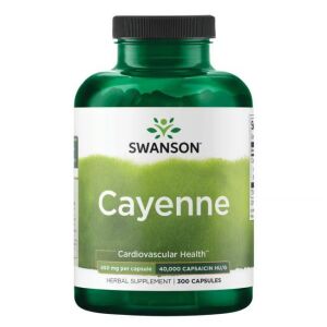Swanson Cayenne 450mg capsule pentru sănătatea cardiovasculară, 300 bucăți - Frumusețe și sănătate