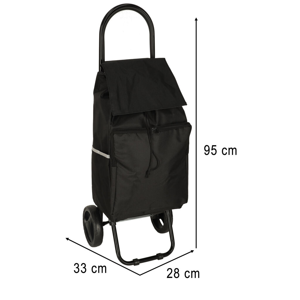 Kerekes bevásárlótáska kerékkel 95cm fekete