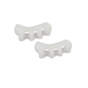 Pár fehér szilikon lábujj elválasztó. - Lábápolási eszköz