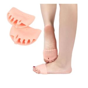 Lábujj korrekciós készlet használat közben, védi a lábfej párnáját puha szilikonnal - Lábápolási eszköz