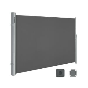 SONGMICS Prémium Oldalsó Napellenző 160 x 400 cm Füstszürke Teraszárnyékoló