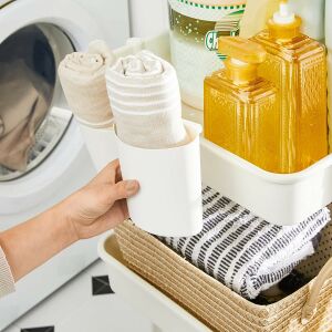 SONGMICS 3 Szintes Gurulós Tárolókocsi Fehér 136463614 - Fürdőszoba bútor