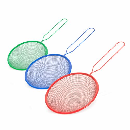Bewello fém szűrő szett, 3 méretben, piros, kék és zöld - Szűrő és szita