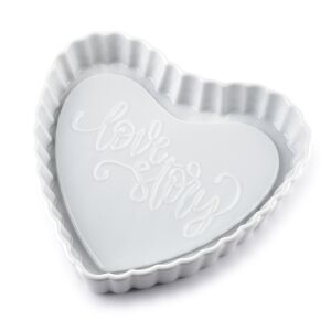 MODERN LIFE Szív formájú porcelán sütőedény 20x19cm 136472583 - Főzőedény & Sütőedény
